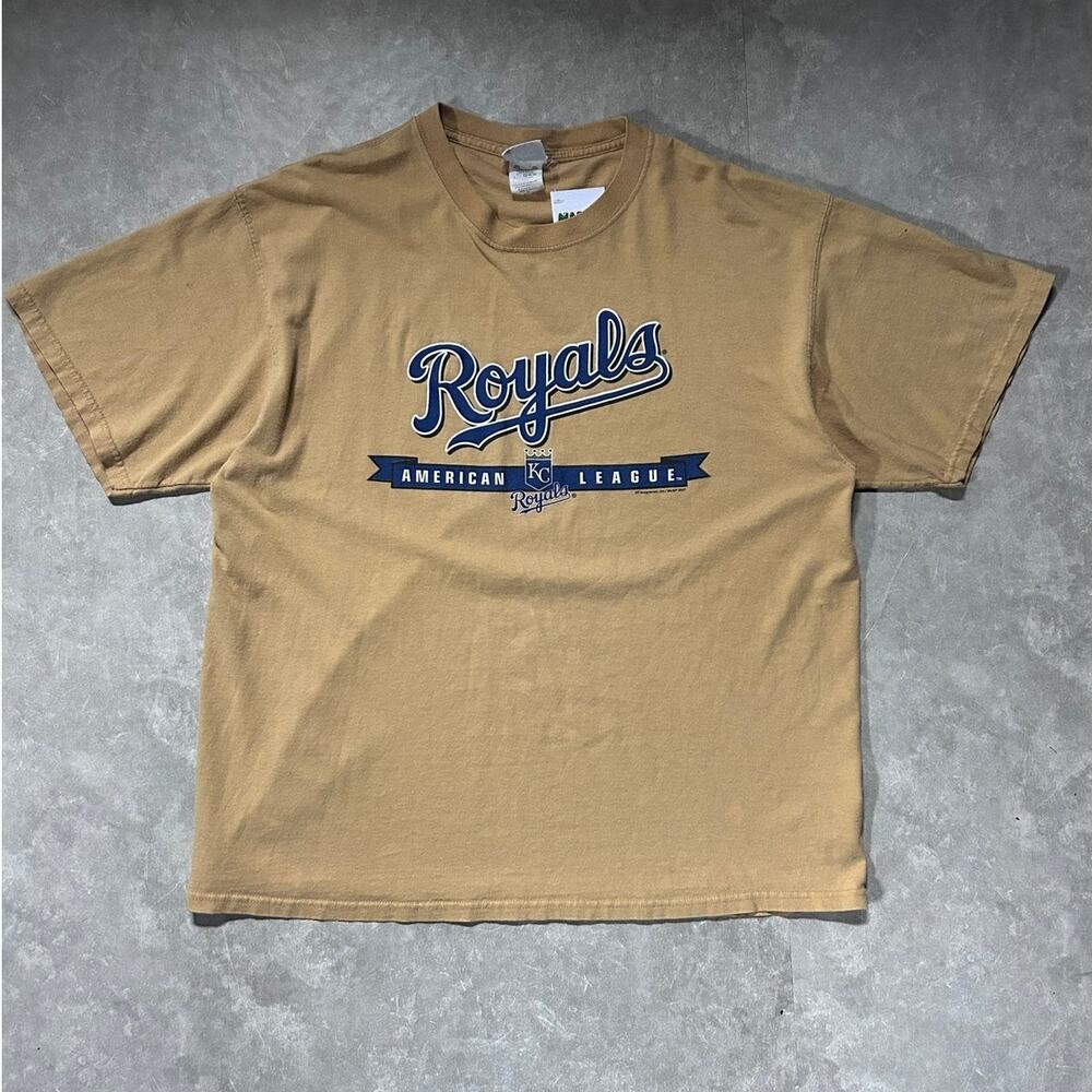 2000s Vintage Kansas City Royals Yellow T Shirt -XL